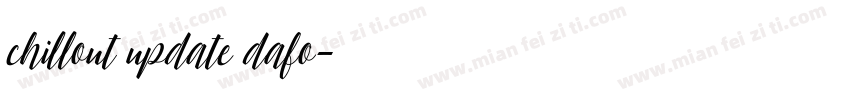 chillout update dafo字体转换